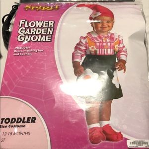 Little girl Flower garden gnome 2T costume